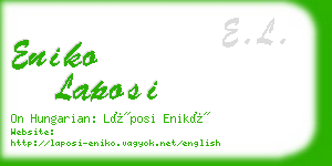 eniko laposi business card